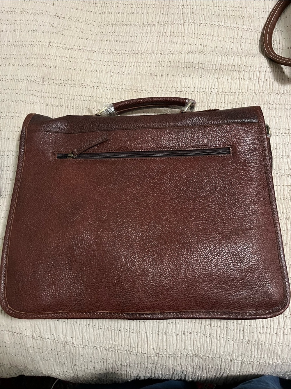 LEATHER BRIEFCASE. Denver Leather Co. NWOT never used. With leather day planner. - Picture 2 of 10
